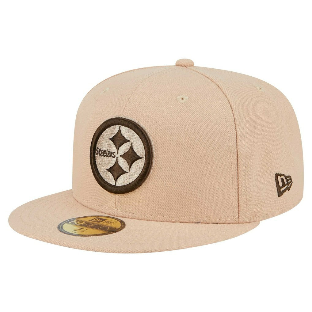 Pittsburgh Steelers New Era Candied Pecan 59FIFTY Fitted Hat Tan