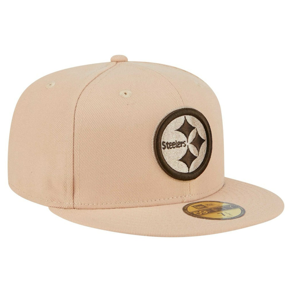 Pittsburgh Steelers New Era Candied Pecan 59FIFTY Fitted Hat Tan