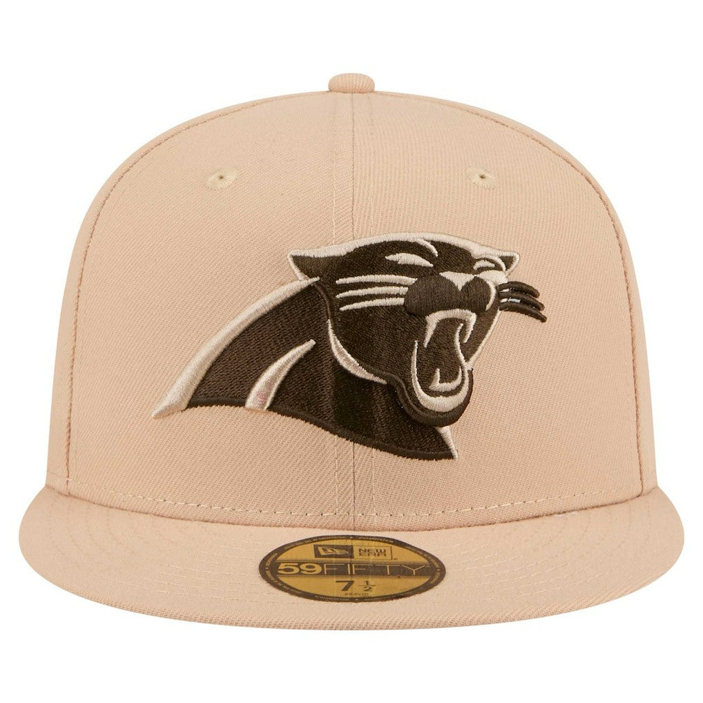 Carolina Panthers New Era Candied Pecan 59FIFTY Fitted Hat Tan