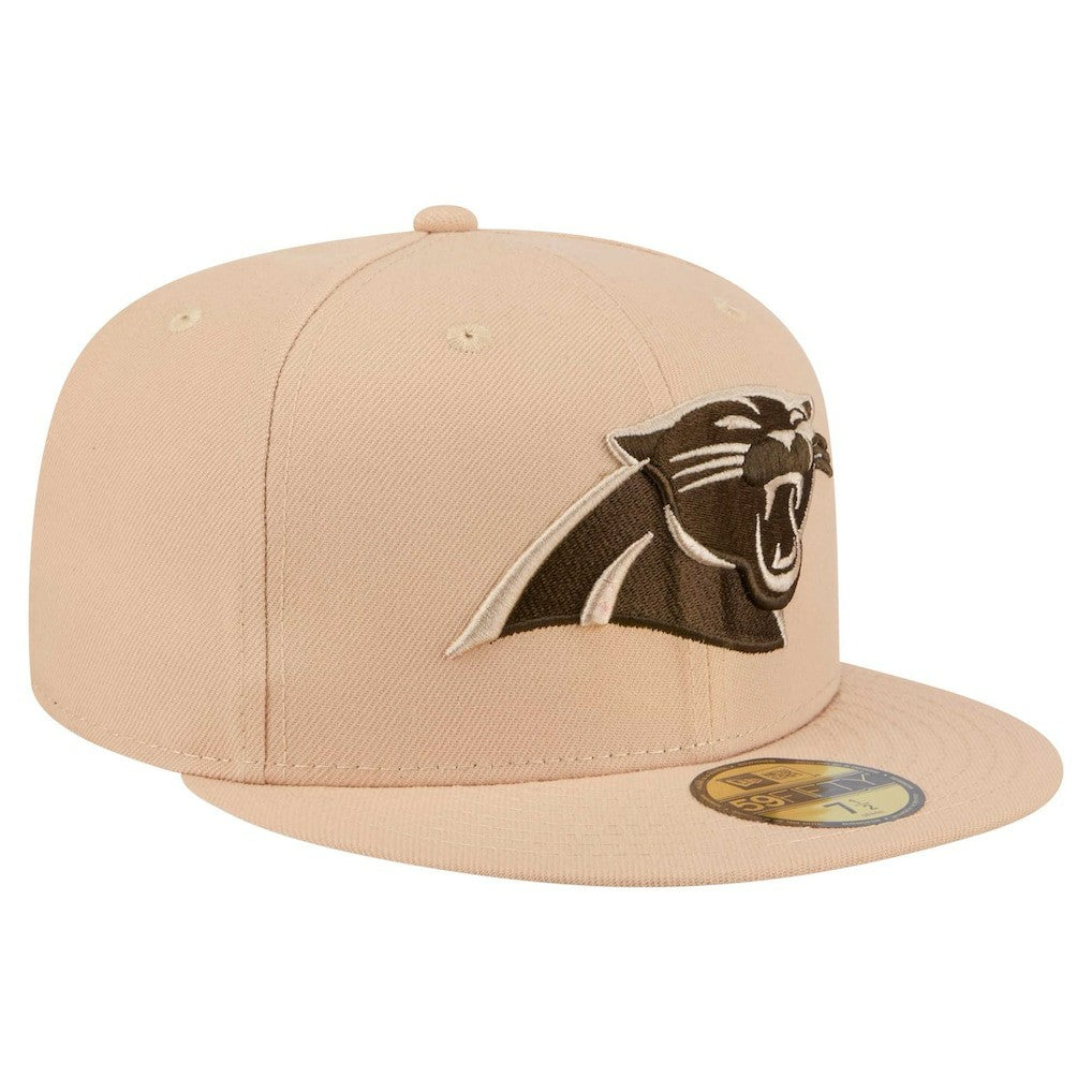 Carolina Panthers New Era Candied Pecan 59FIFTY Fitted Hat Tan