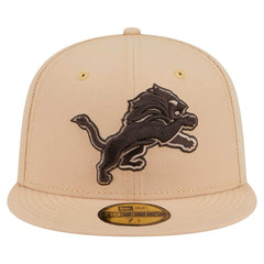 Detroit Lions New Era Candied Pecan 59FIFTY Fitted Hat Tan