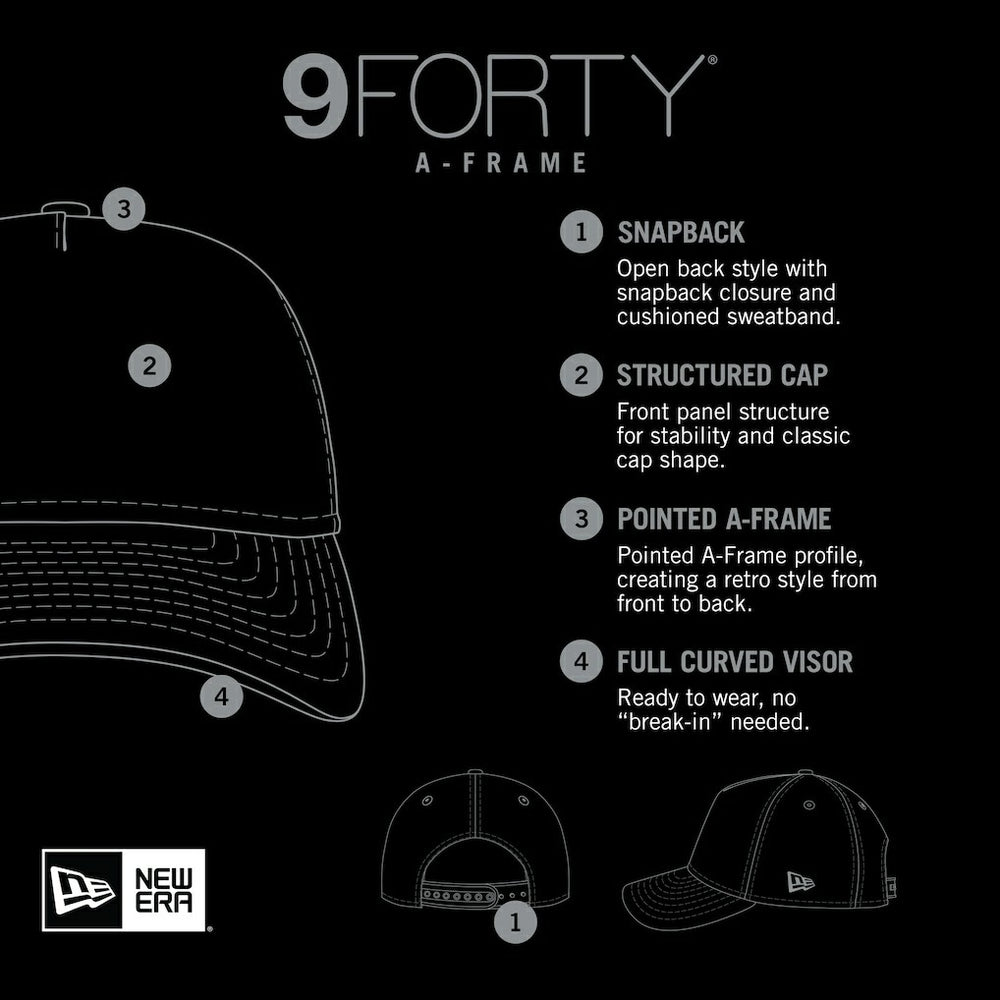 Kansas City Chiefs New Era Smith 9FORTY Adjustable hat Black
