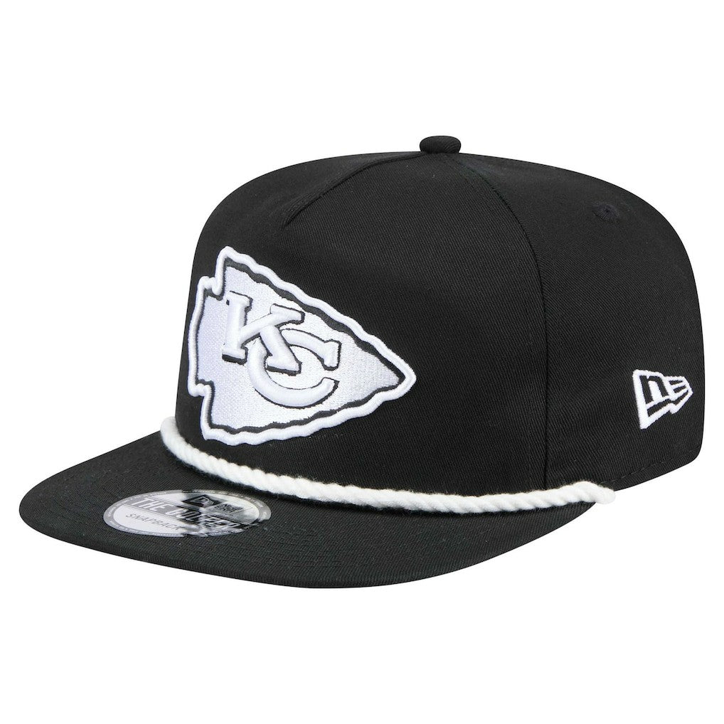 Kansas City Chiefs New Era B-Dub Golfer Snapback Hat Black