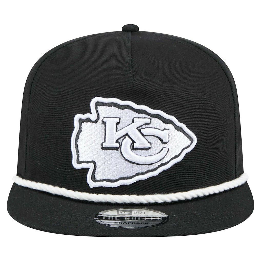 Kansas City Chiefs New Era B-Dub Golfer Snapback Hat Black
