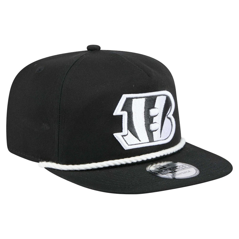 Cincinnati Bengals New Era B-Dub Golfer Snapback Hat Black