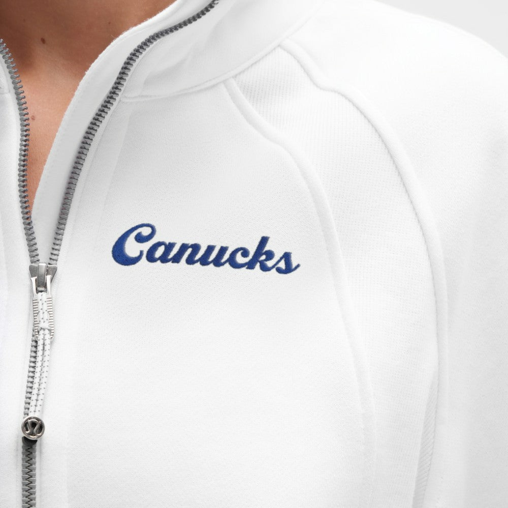 Vancouver Canucks lululemon Women's Scuba Oversized Half Zip Top - White - NHL 202171376