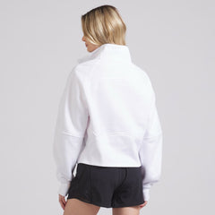 Chicago Blackhawks lululemon Women's Scuba Oversized Half Zip Top - White - NHL 202171380