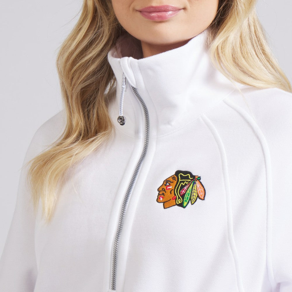 Chicago Blackhawks lululemon Women's Scuba Oversized Half Zip Top - White - NHL 202171380