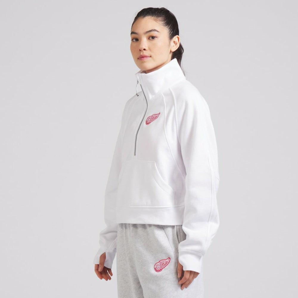 Detroit Red Wings lululemon Women's Scuba Oversized Half Zip Top - White - NHL 202171381