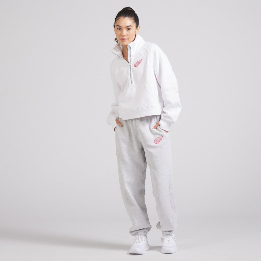 Detroit Red Wings lululemon Women's Scuba Oversized Half Zip Top - White - NHL 202171381