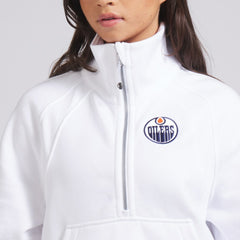 Edmonton Oilers lululemon Women's Scuba Oversized Half Zip Top - White - NHL 202171382