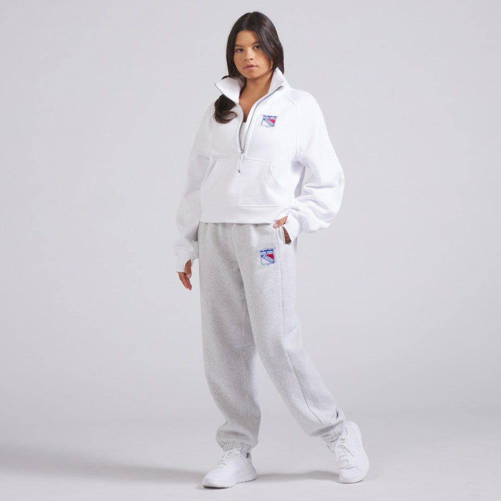 New York Rangers lululemon Women's Scuba Oversized Half Zip Top - White - NHL 202171384
