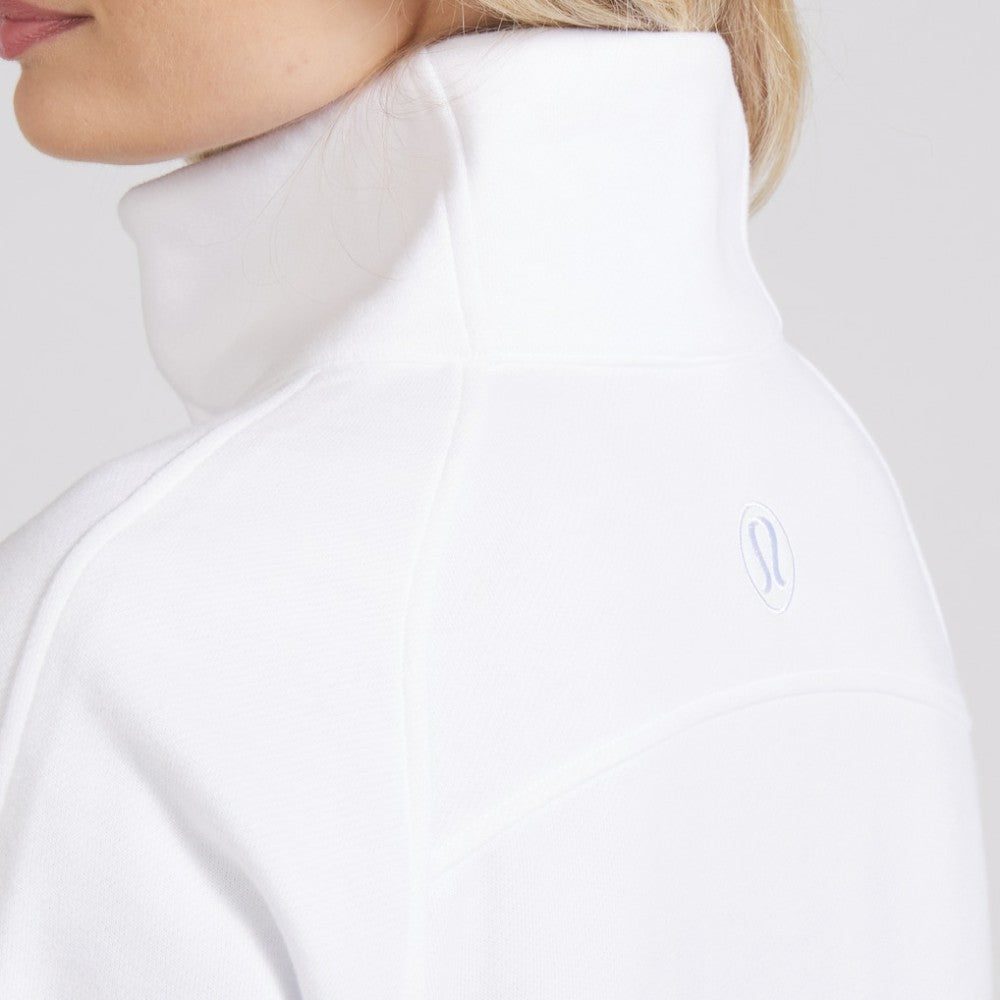 Seattle Kraken lululemon Women's Scuba Oversized Half Zip Top - White - NHL 202171385