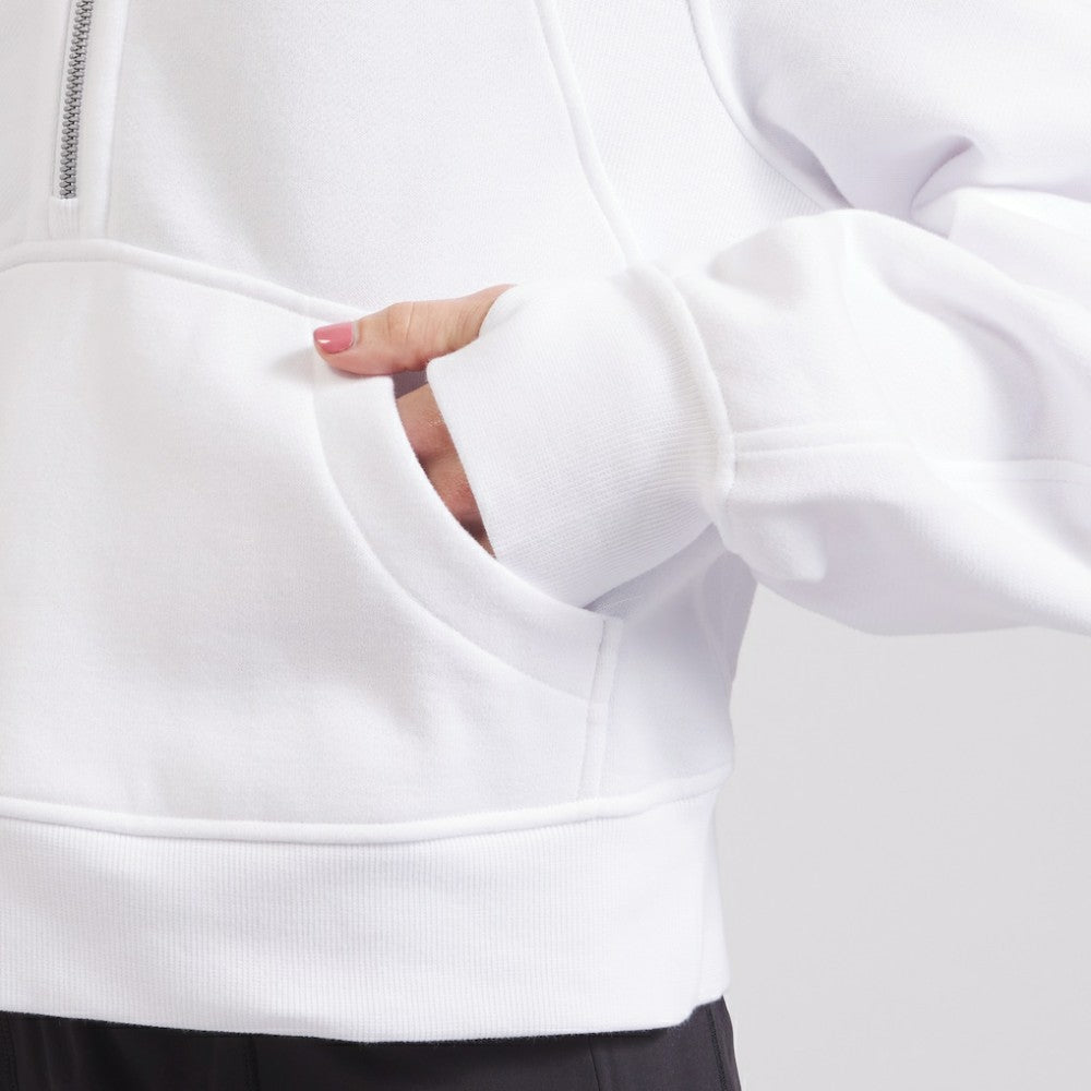 Seattle Kraken lululemon Women's Scuba Oversized Half Zip Top - White - NHL 202171385