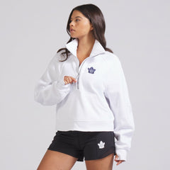 Toronto Maple Leafs lululemon Women's Scuba Oversized Half Zip Top - White - NHL 202171386