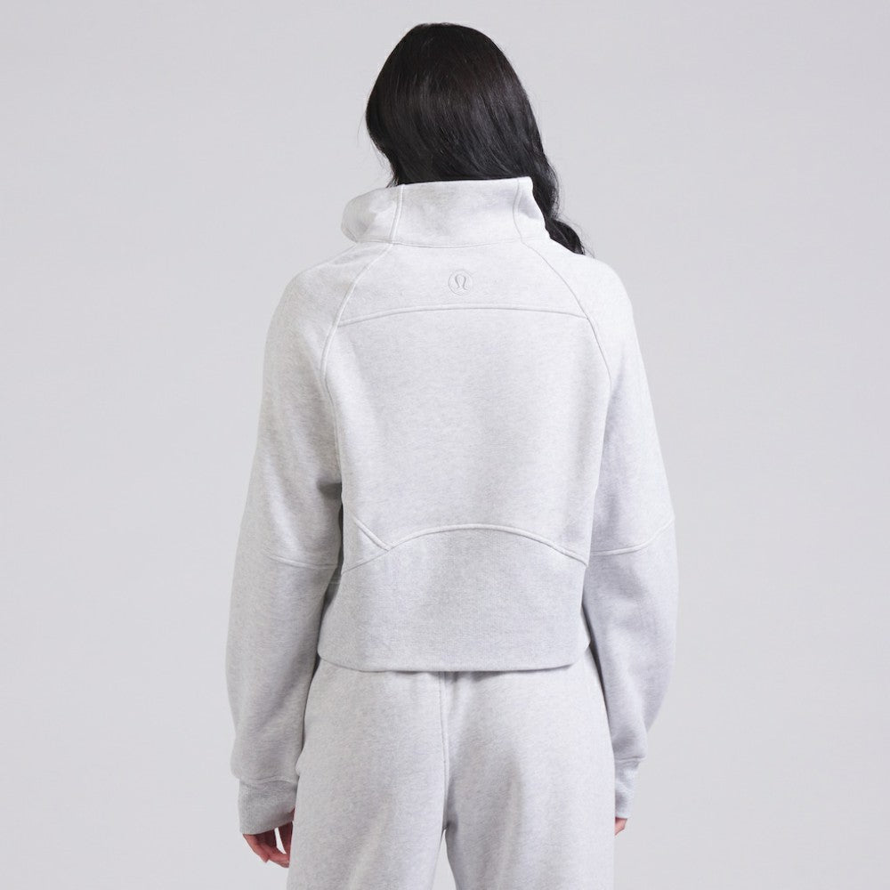 Edmonton Oilers lululemon Women's Scuba Oversized Half Zip Top - Heather Gray - NHL 202171388