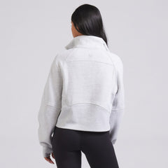 Montreal Canadiens lululemon Women's Scuba Oversized Half Zip Top - Heather Gray - NHL 202171389