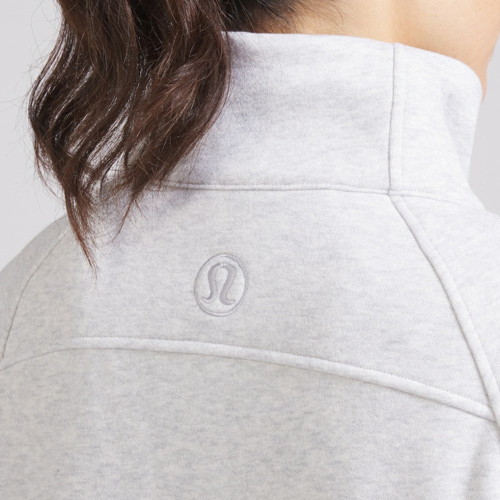 Chicago Blackhawks lululemon Women's Scuba Oversized Half Zip Top - Heather Gray - NHL 202171393