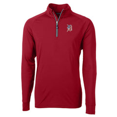 Detroit Tigers Cutter & Buck Patriotic Logo Adapt Eco Knit Stretch Recycled Quarter-Zip Pullover Top - Red - MLB Sale