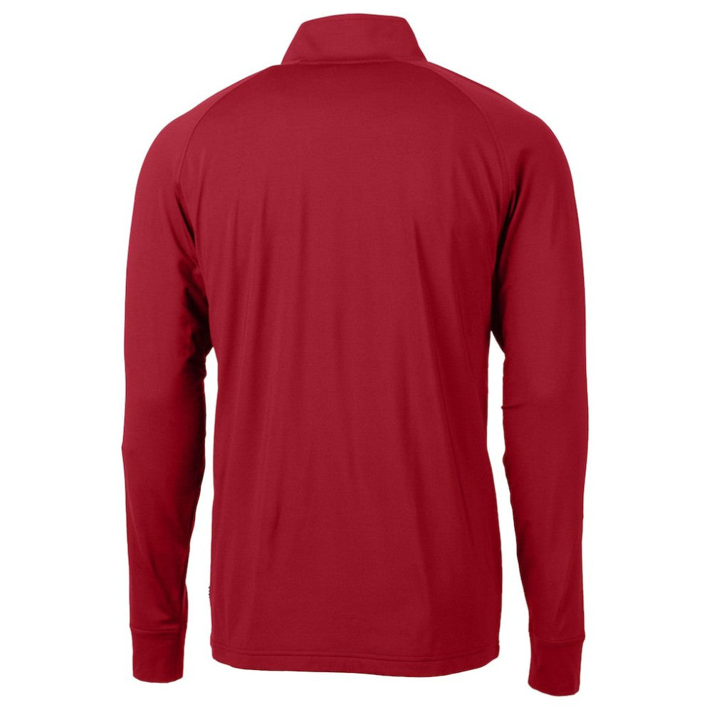 Detroit Tigers Cutter & Buck Patriotic Logo Adapt Eco Knit Stretch Recycled Quarter-Zip Pullover Top - Red - MLB Sale