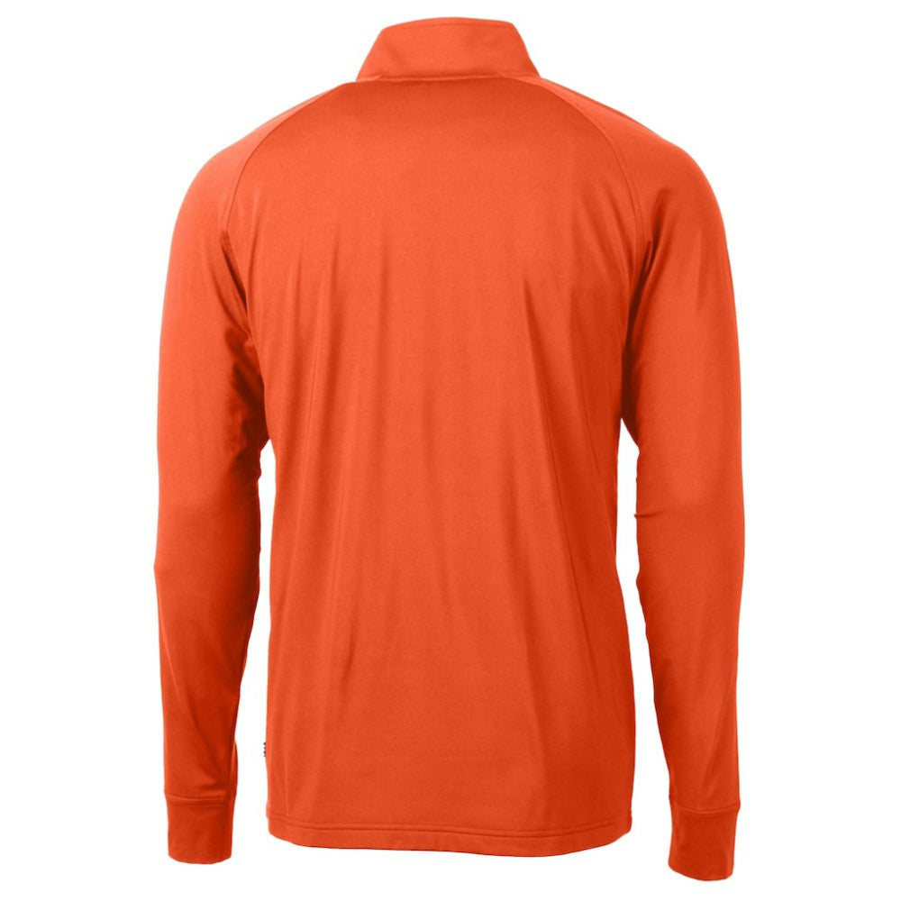 San Francisco Giants Cutter & Buck  Adapt Eco Knit Stretch Recycled Quarter-Zip Pullover Top - Orange - MLB Sale