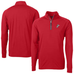 Cincinnati Reds Cutter & Buck Patriotic Logo Adapt Eco Knit Stretch Recycled Quarter-Zip Pullover Top - Red - MLB Discount