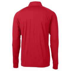 Cincinnati Reds Cutter & Buck Patriotic Logo Adapt Eco Knit Stretch Recycled Quarter-Zip Pullover Top - Red - MLB Discount