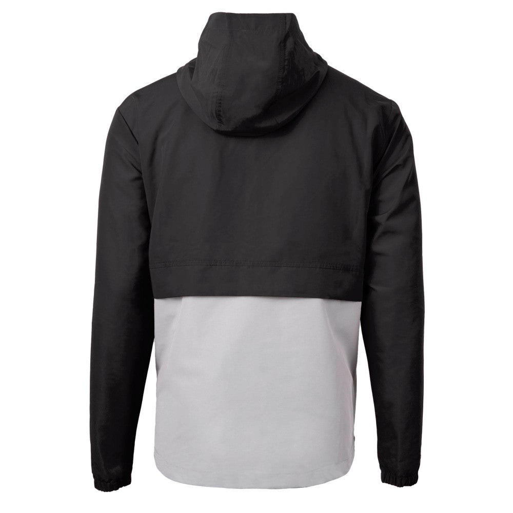 Los Angeles Dodgers Cutter & Buck Charter Eco Recycled Half-Zip Anorak Jacket - Black - MLB Lifestyle