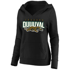 Mitchell & Ness Jacksonville Jaguars Women's Plus Size Retro Logo Pullover Hoodie Black