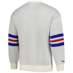 Chicago Cubs Mitchell & Ness Retro Pullover Sweater - Cream - Mitchell & Ness Sale