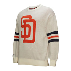 San Diego Padres Mitchell & Ness Retro Pullover Sweater - Cream - Mitchell & Ness Online
