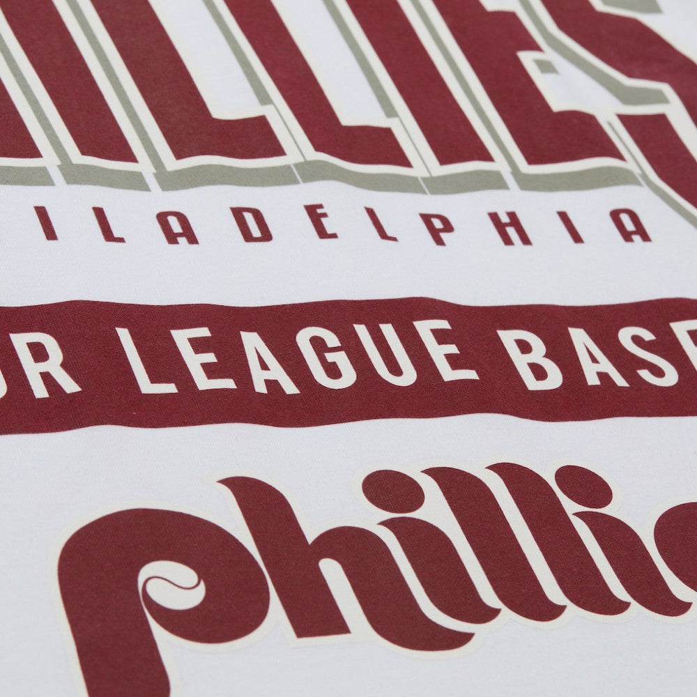 Philadelphia Phillies Mitchell & Ness Cooperstown Collection Team Origins Premium T-Shirt - White - Mitchell & Ness on Sale