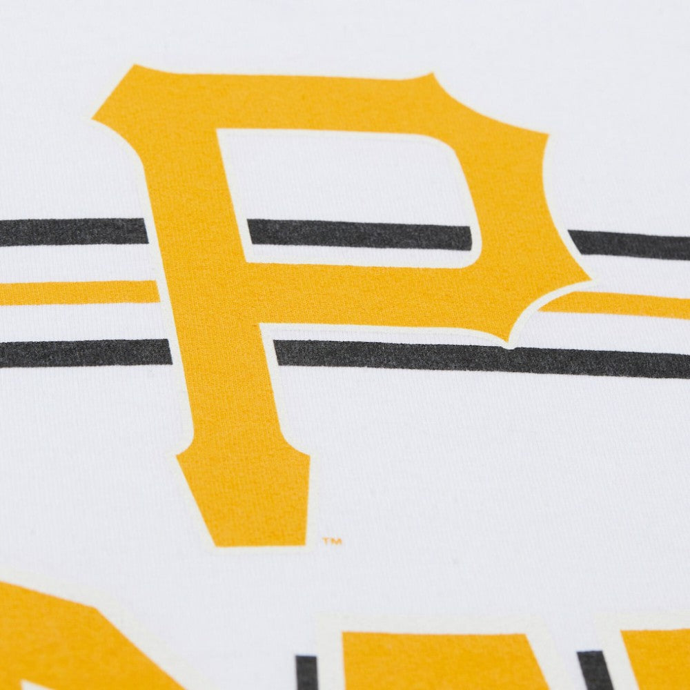 Pittsburgh Pirates Mitchell & Ness Cooperstown Collection Team Origins Premium T-Shirt - White - Mitchell & Ness Lifestyle