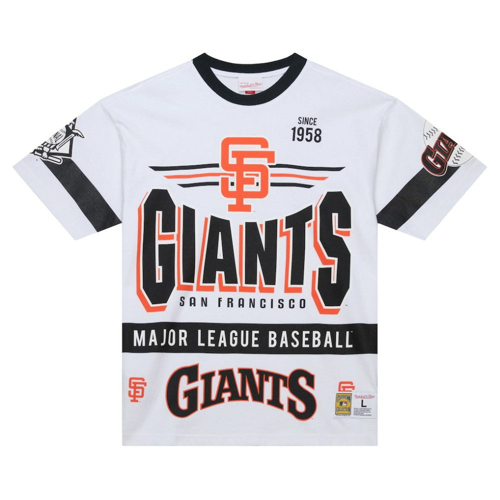 San Francisco Giants Mitchell & Ness Cooperstown Collection Team Origins Premium T-Shirt - White - Mitchell & Ness Lifestyle