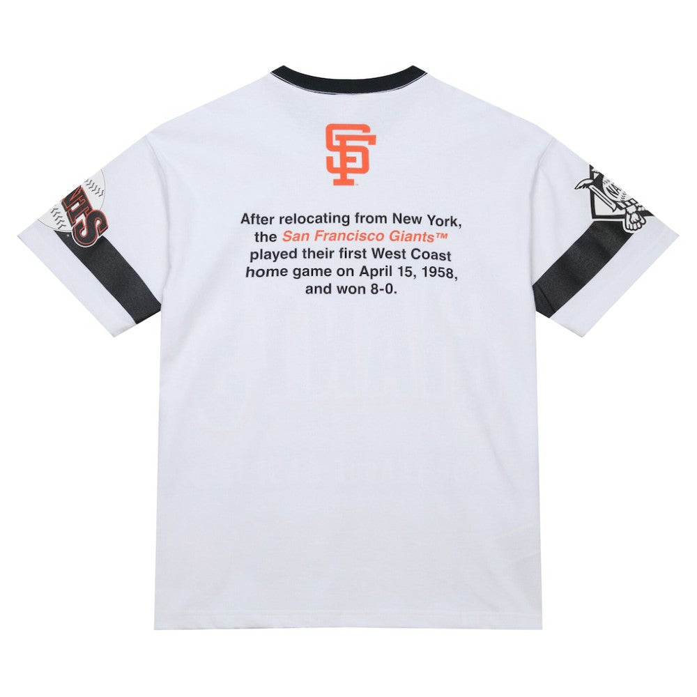 San Francisco Giants Mitchell & Ness Cooperstown Collection Team Origins Premium T-Shirt - White - Mitchell & Ness Lifestyle
