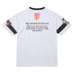 San Francisco Giants Mitchell & Ness Cooperstown Collection Team Origins Premium T-Shirt - White - Mitchell & Ness Lifestyle