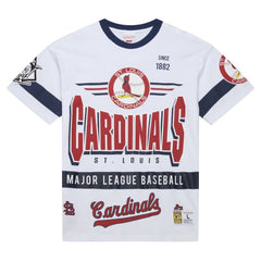 St. Louis Cardinals Mitchell & Ness Cooperstown Collection Team Origins Premium T-Shirt - White - Mitchell & Ness Sale