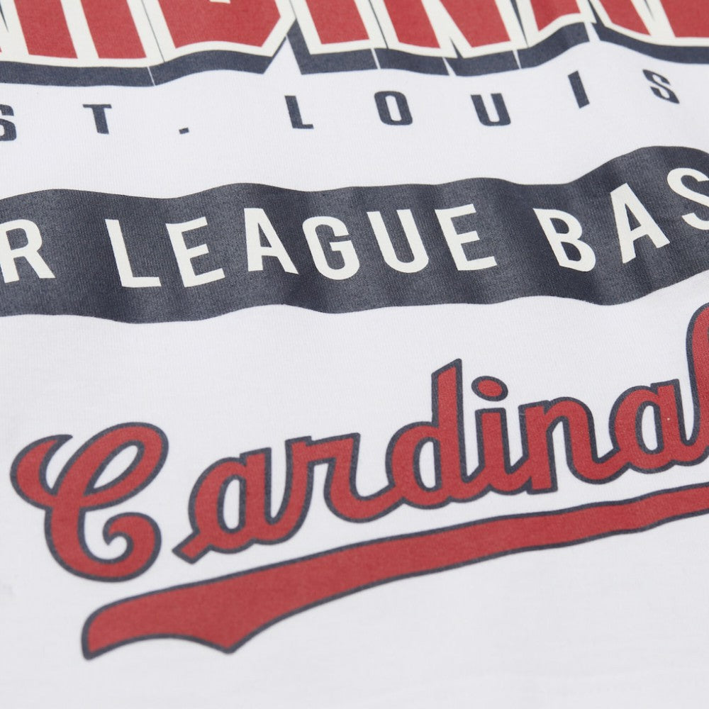 St. Louis Cardinals Mitchell & Ness Cooperstown Collection Team Origins Premium T-Shirt - White - Mitchell & Ness Sale