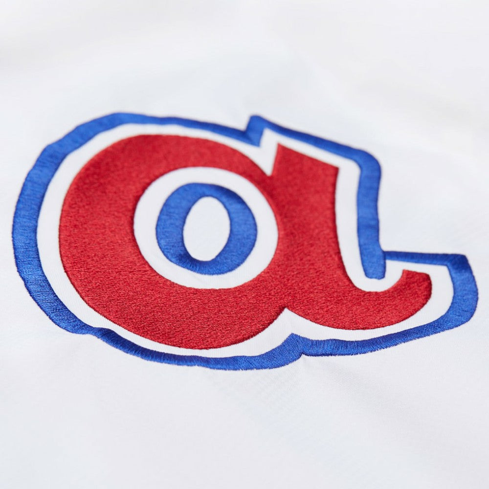 Atlanta Braves Mitchell & Ness Vintage Full-Snap Hooded Coaches Jacket - White - Mitchell & Ness Sale