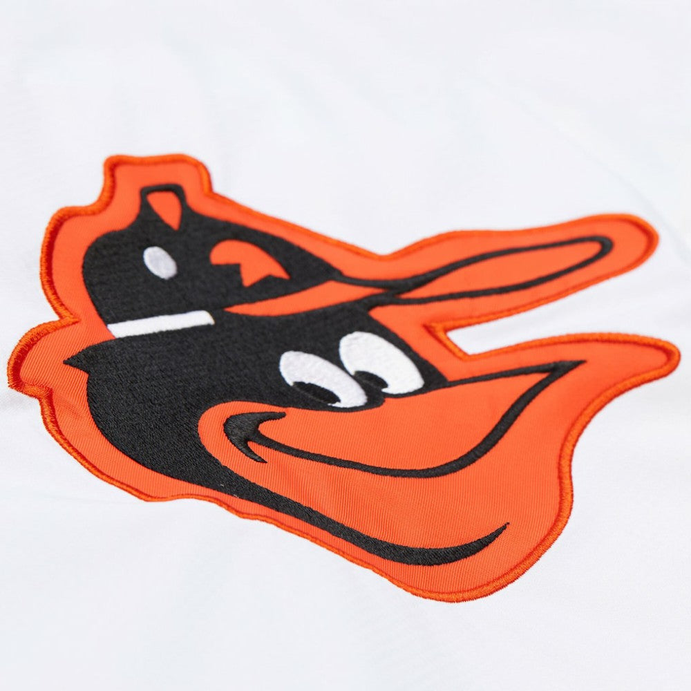 Baltimore Orioles Mitchell & Ness Vintage Full-Snap Hooded Coaches Jacket - White - Mitchell & Ness on Sale