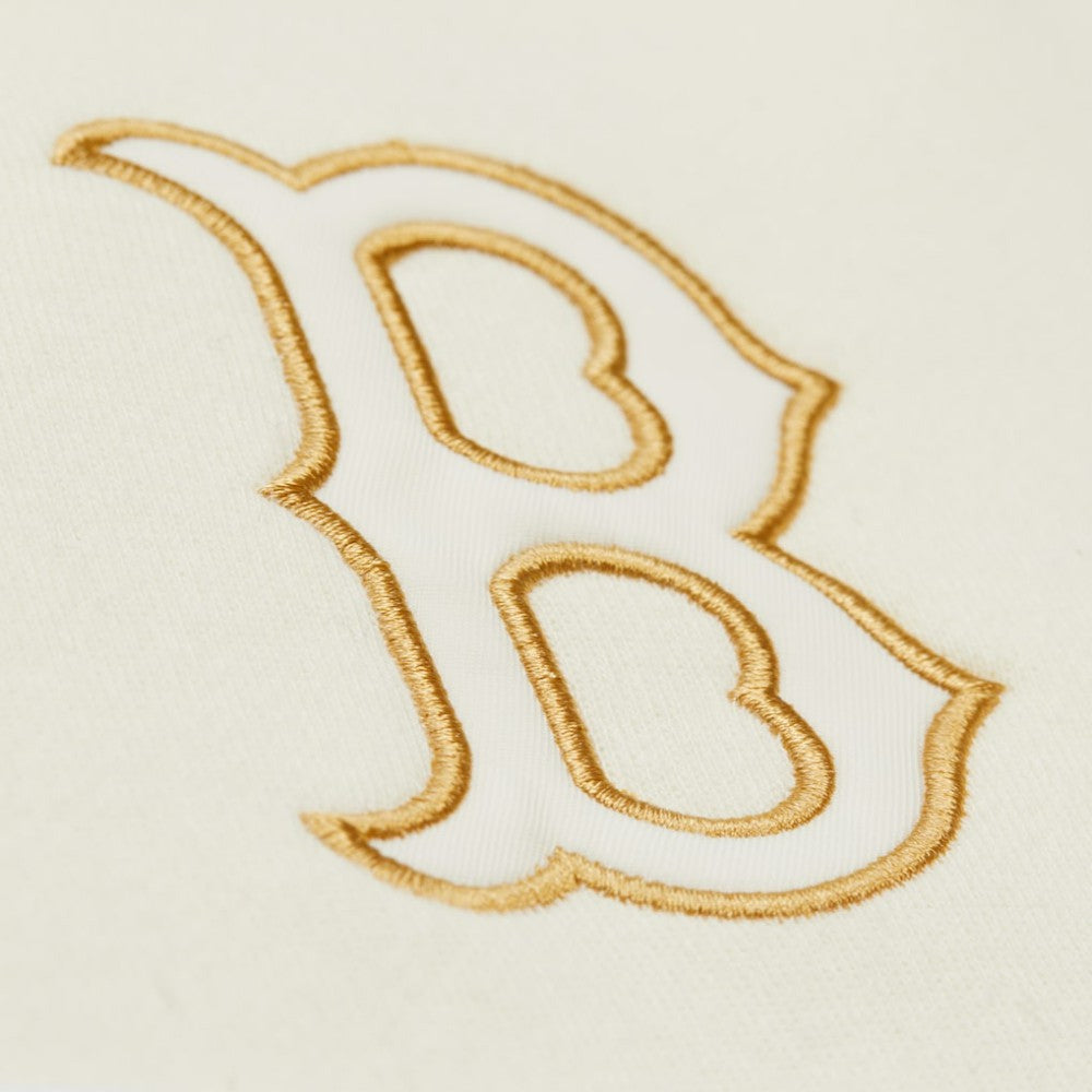 Boston Red Sox Mitchell & Ness Head Coach Pullover Hoodie - Tan/Cream - Mitchell & Ness Sale