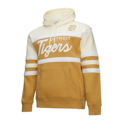 Detroit Tigers Mitchell & Ness Head Coach Pullover Hoodie - Tan/Cream - Mitchell & Ness Discount