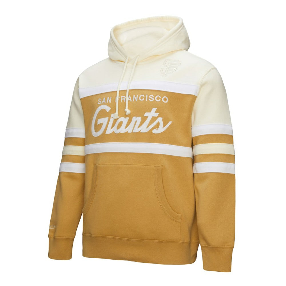 San Francisco Giants Mitchell & Ness Head Coach Pullover Hoodie - Tan/Cream - Mitchell & Ness Lifestyle