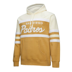 San Diego Padres Mitchell & Ness Head Coach Pullover Hoodie - Tan/Cream - Mitchell & Ness Sale