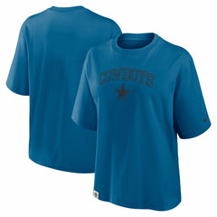 Nike Dallas Cowboys Women's Glory Arch Boxy T-Shirt Blue