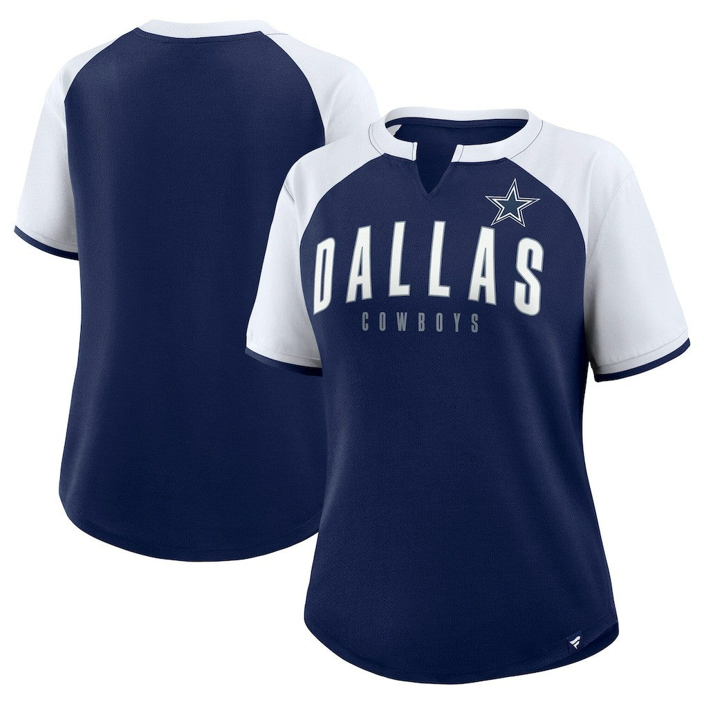 Fanatics Dallas Cowboys Women's Height Advantage T-Shirt Navy/White
