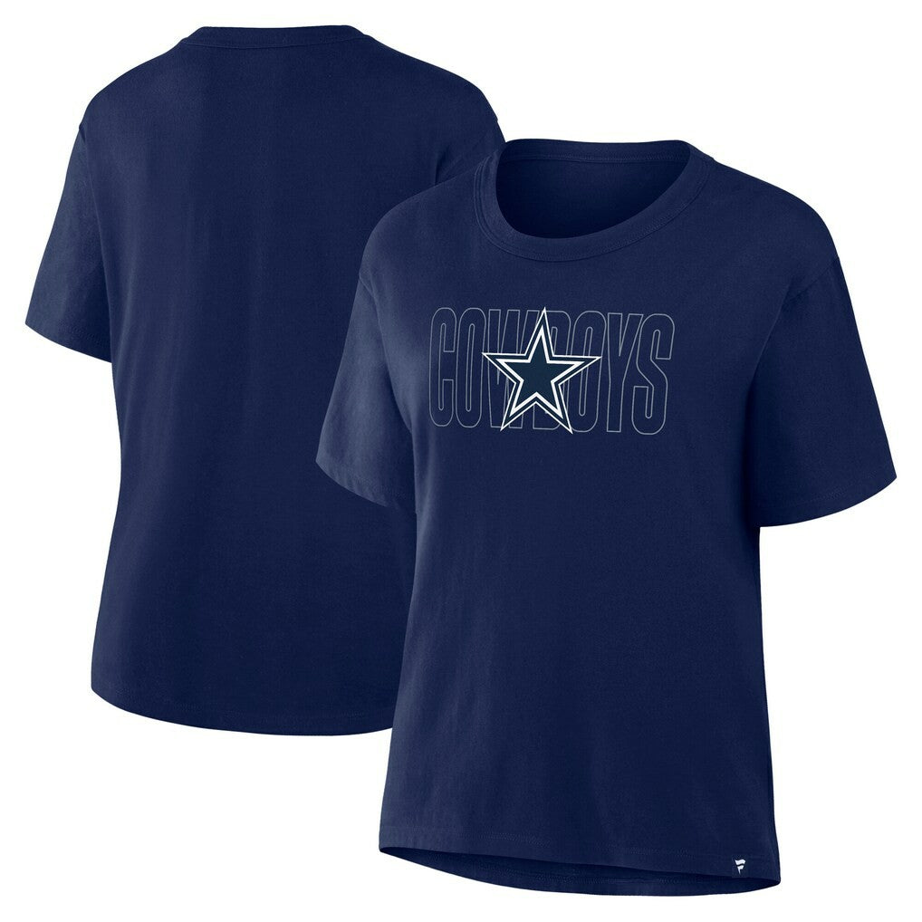 Fanatics Dallas Cowboys Women's Line Em Up T-Shirt Navy