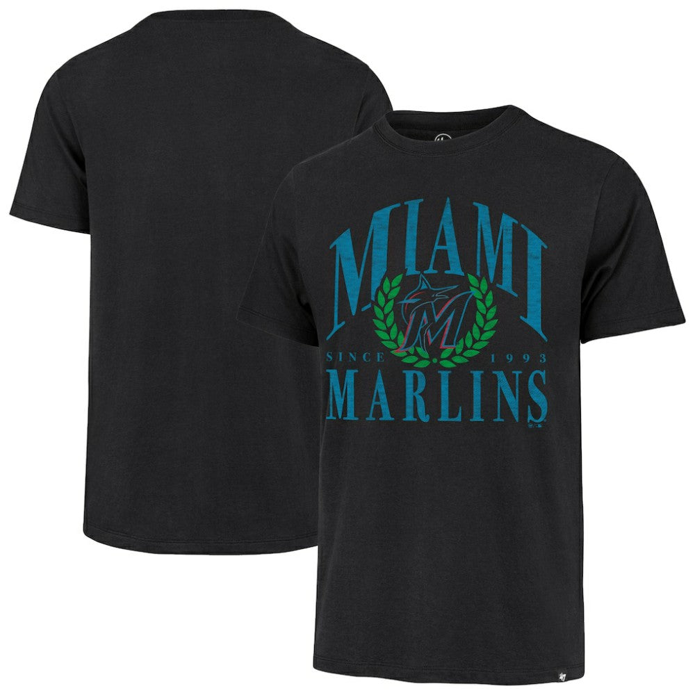 Miami Marlins '47 Pitchout Franklin T-Shirt - Black - 47 brand on Sale
