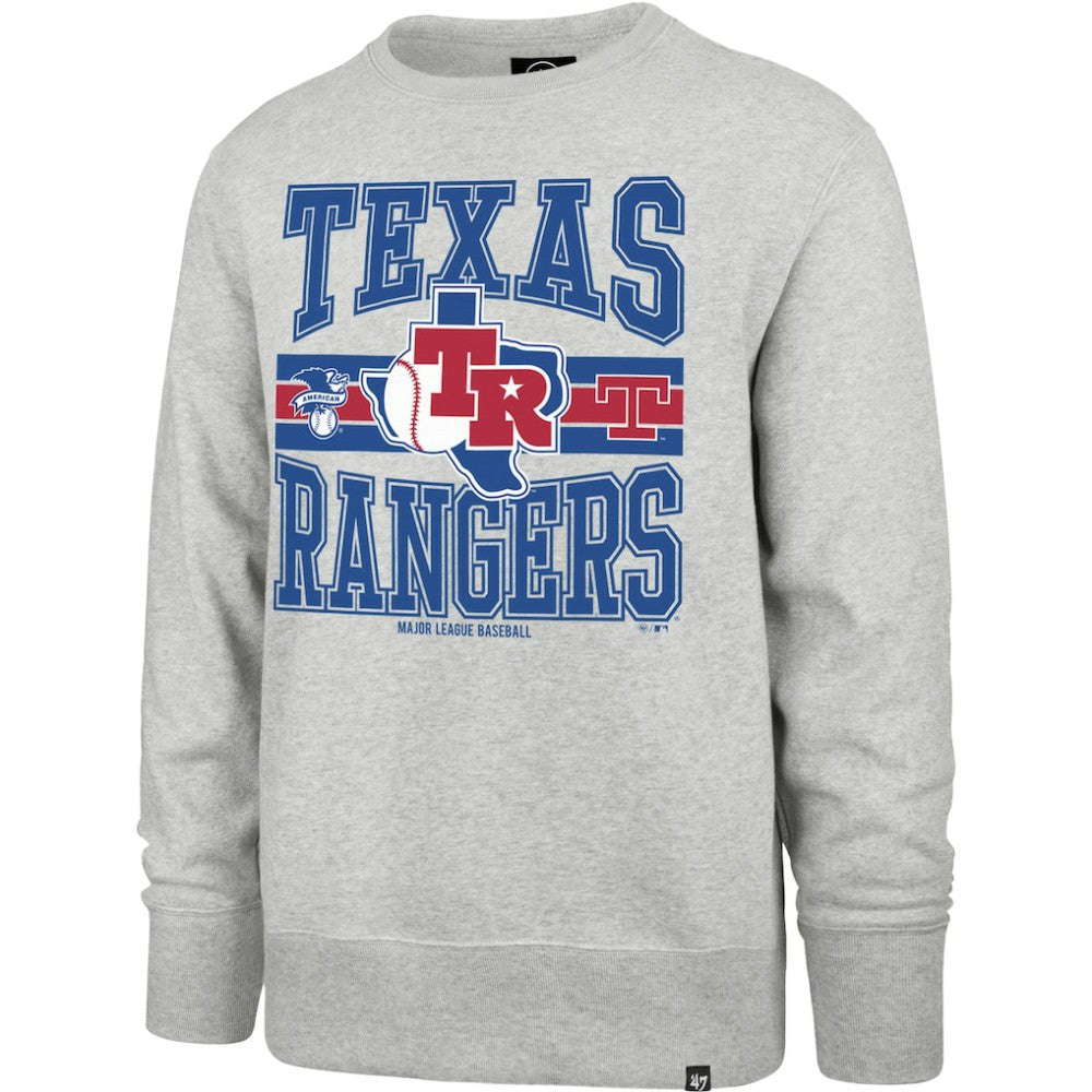 Texas Rangers '47 Letters Headline Pullover Sweatshirt - Gray - 47 brand Sale