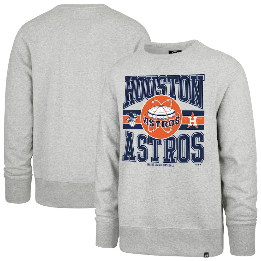 Houston Astros '47 Letters Headline Pullover Sweatshirt - Gray - 47 brand Discount